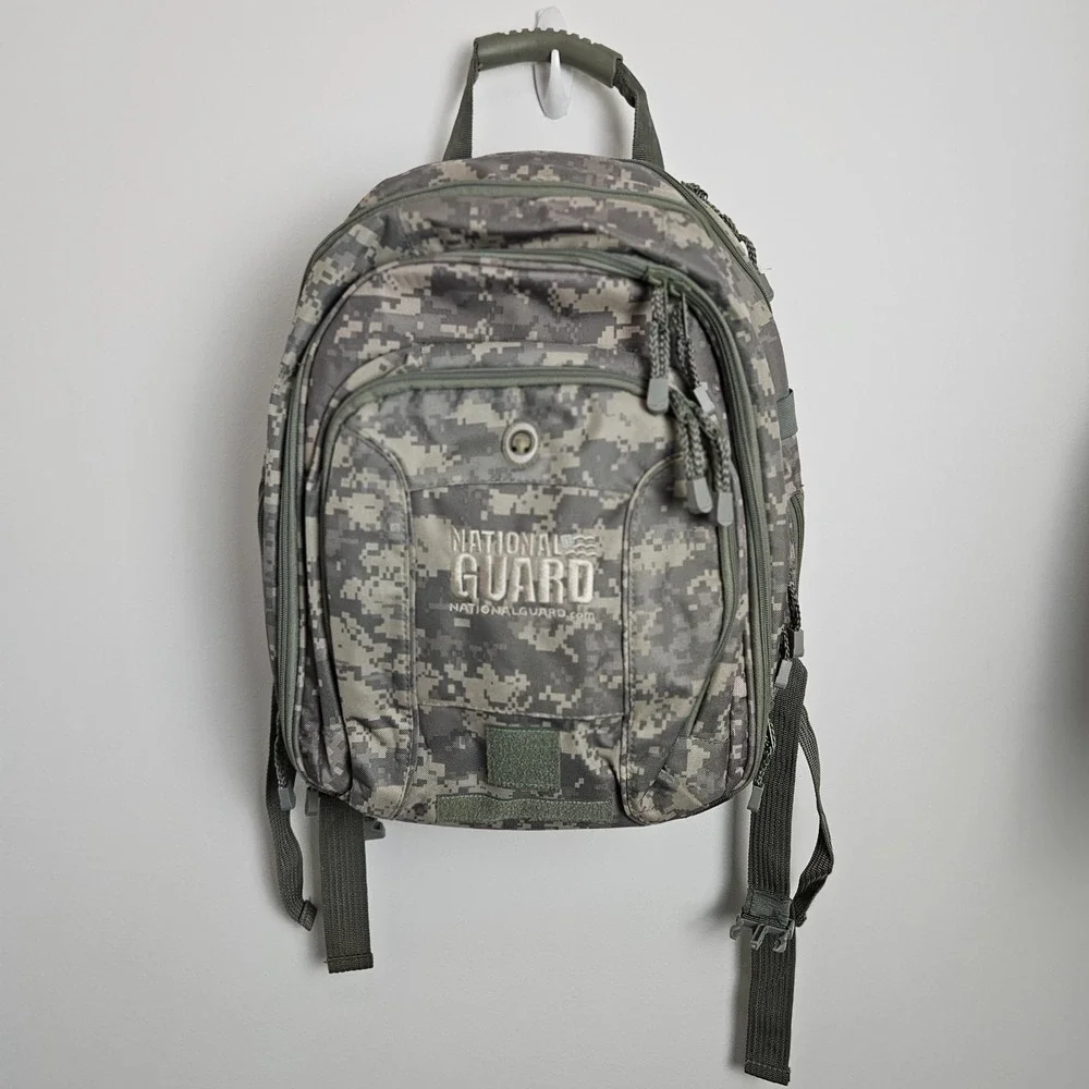 National Guard Tactical Camo Back Pack Camping‎ Hiking Bag Multi Pocket Tactical